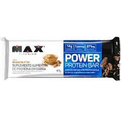 Power Protein Bar Max Titanium Peanut Butter Display com 12 unidades de 41g