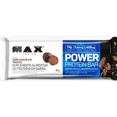 Power Protein Bar Max Titanium Chocolate com Coco Display com 12 unidades de 41g