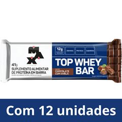 Top Whey Bar Chocolate com Avela Display com 12 unidades de 41g
