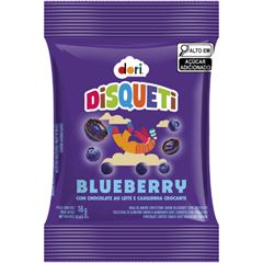 Disqueti Chocolate Blueberry Confeitado 18G