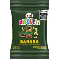 Disqueti Chocolate Banana Confeitado 18G