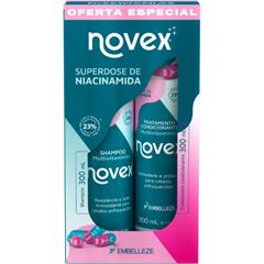 Novex Kit de Shampoo e Condicionador Superdose de Niacinamida 300ml