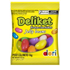 Deliket Frutas Sortidas Jelly Beans 16g