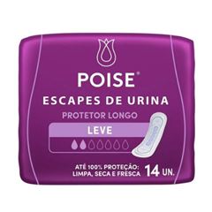 Protetor Poise Longo Escapes de Urina com 14 unidades