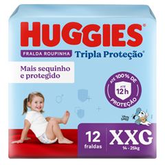 Fralda Huggies Tripla Pants Jumbinho XXG com 12 tiras