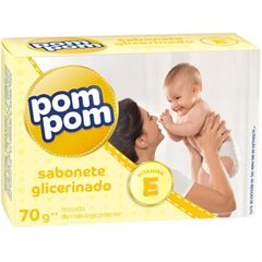 Sabonete Barra Pompom Glicerinado 70gr