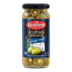 Azeitona Verde Recheada com Queijo Azul Lavioletera Pote 130G