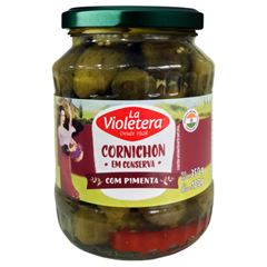 Pepino Cornichon com Pimenta Lavioletera Pote 180g