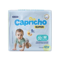 Fralda Capricho Super Jumbo M com 32 unidades