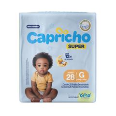 Fralda Capricho Super Jumbo com 28 unidades