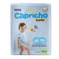 Fralda Capricho Super Jumbo XXG com 20 unidades