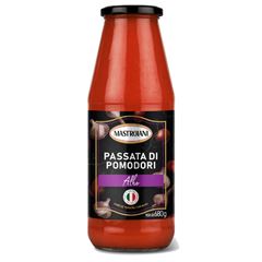 Passata Di Pomodori Rústica com Alho Mastroiani 680g