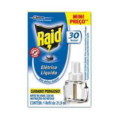 Repelente Raid Elétrico Liquido 30 Noites 21,9ml