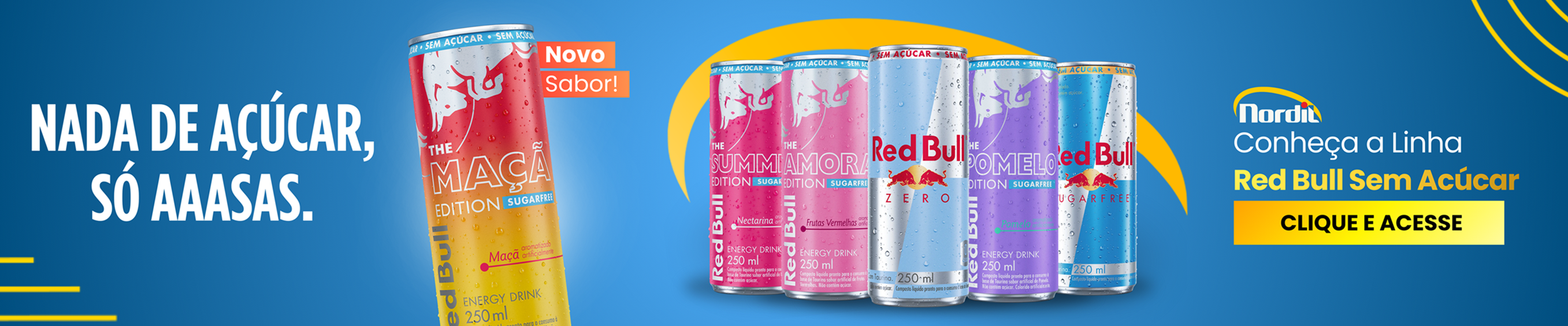 Linha Red Bull Sem Açúcar